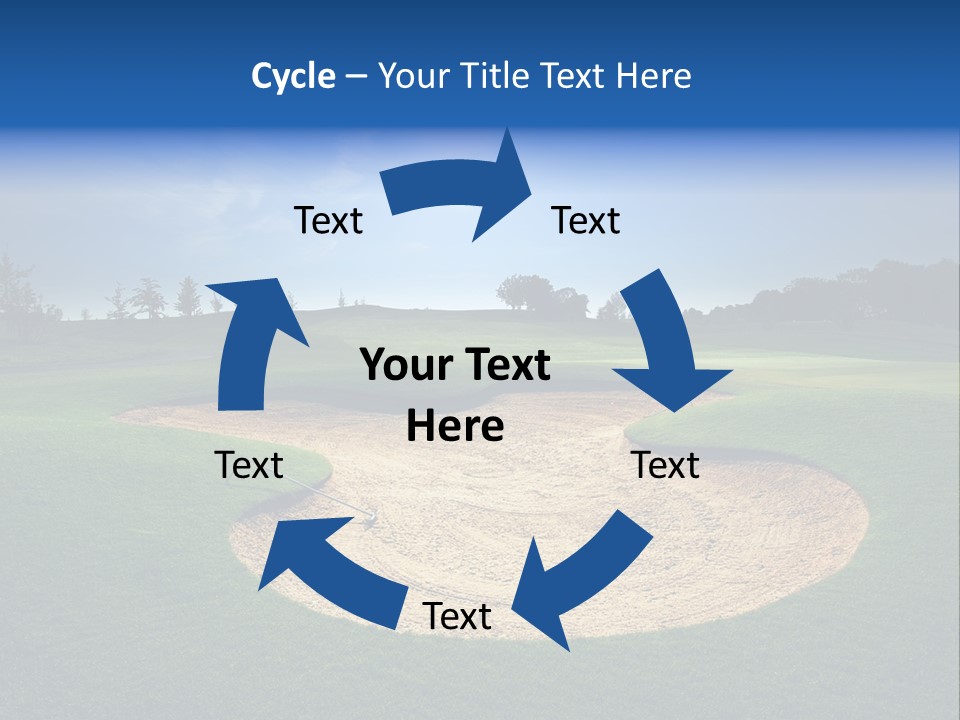 Course Leisure Lawn PowerPoint Template