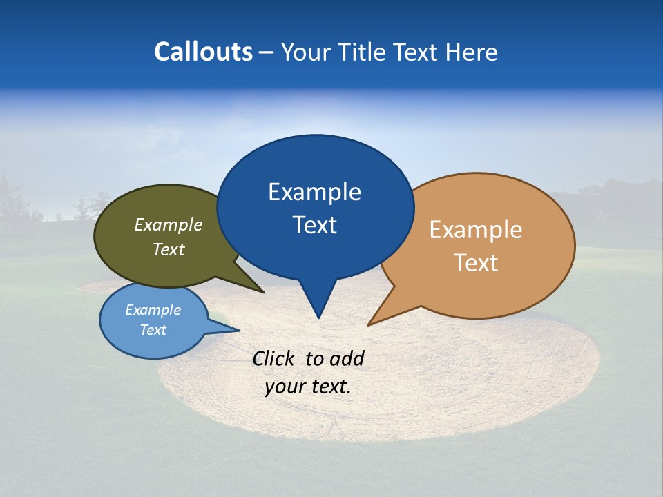 Course Leisure Lawn PowerPoint Template