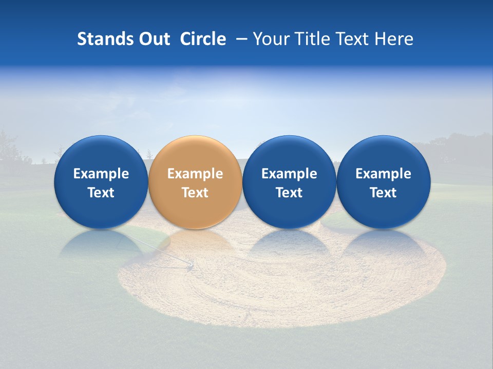 Course Leisure Lawn PowerPoint Template