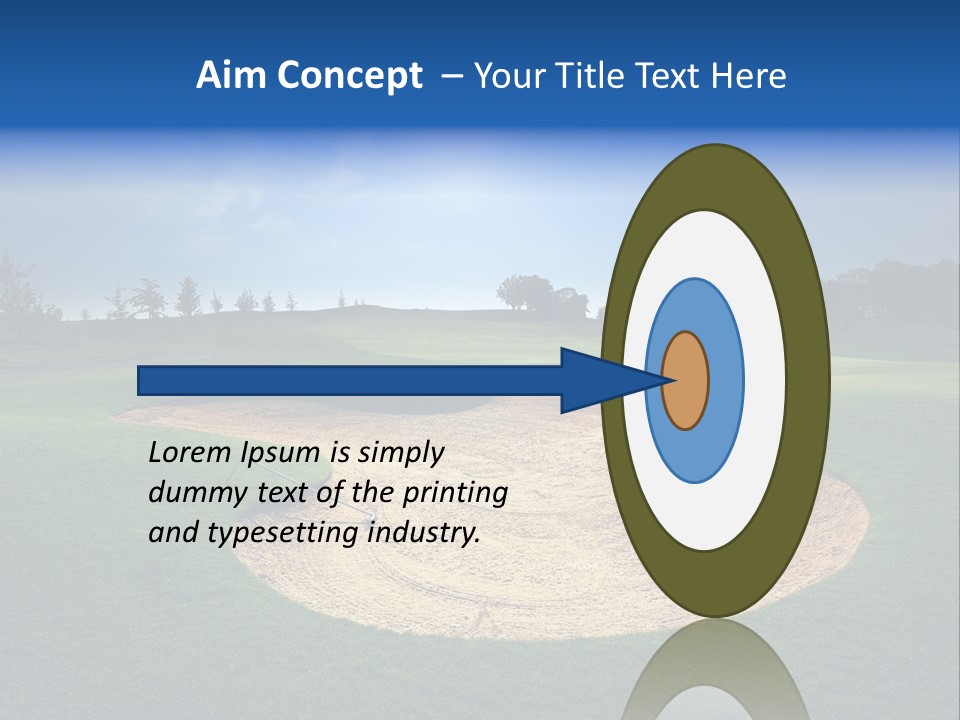 Course Leisure Lawn PowerPoint Template