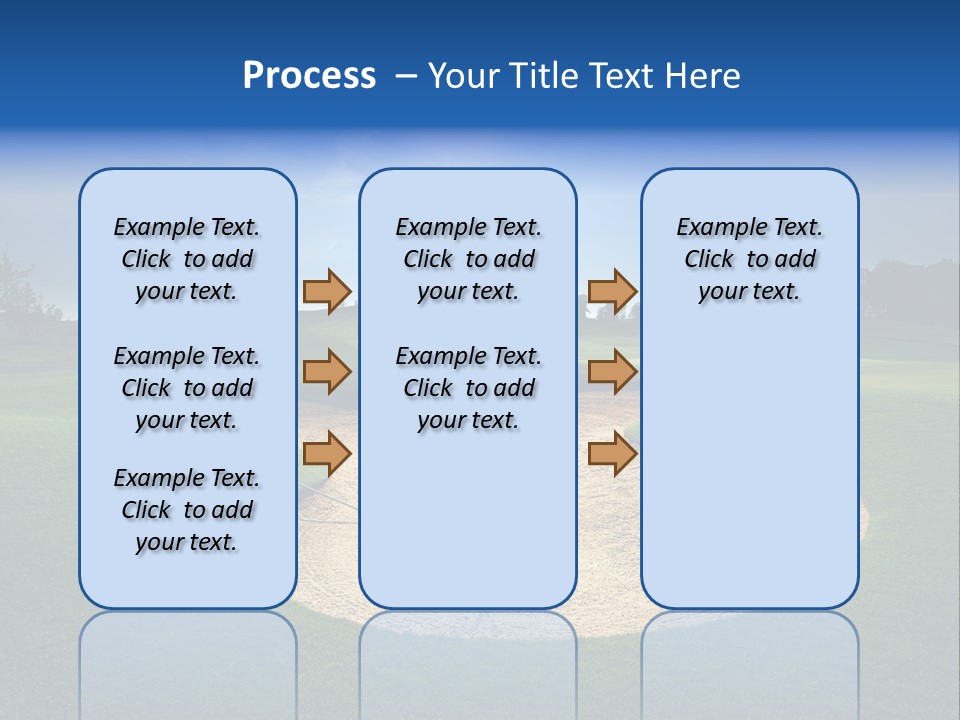 Course Leisure Lawn PowerPoint Template