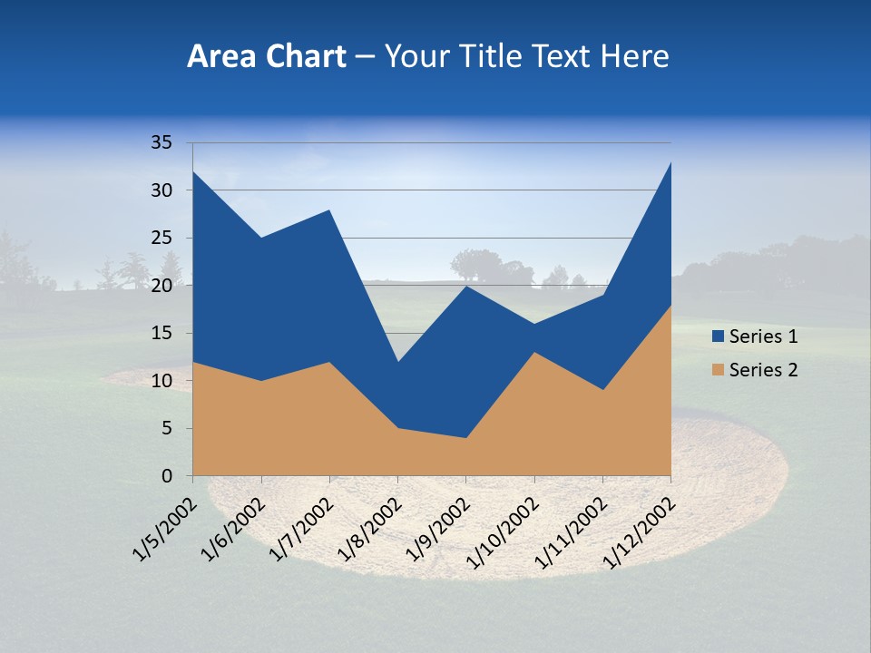 Course Leisure Lawn PowerPoint Template