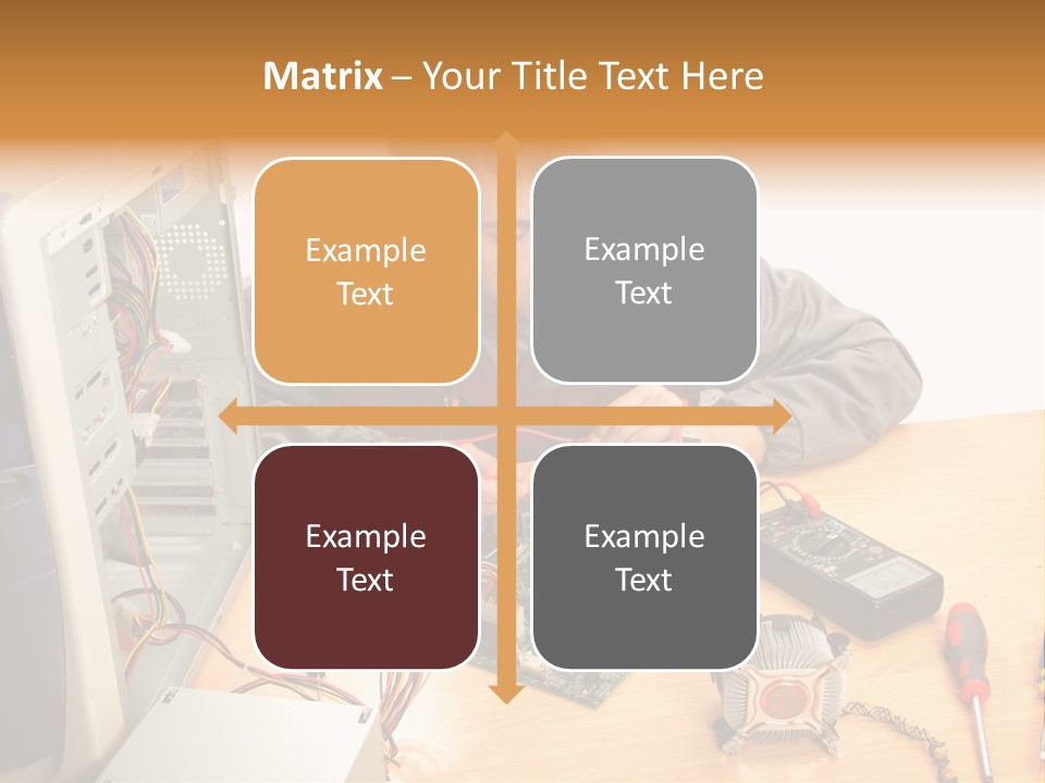 Greeting Elk Reindeer PowerPoint Template