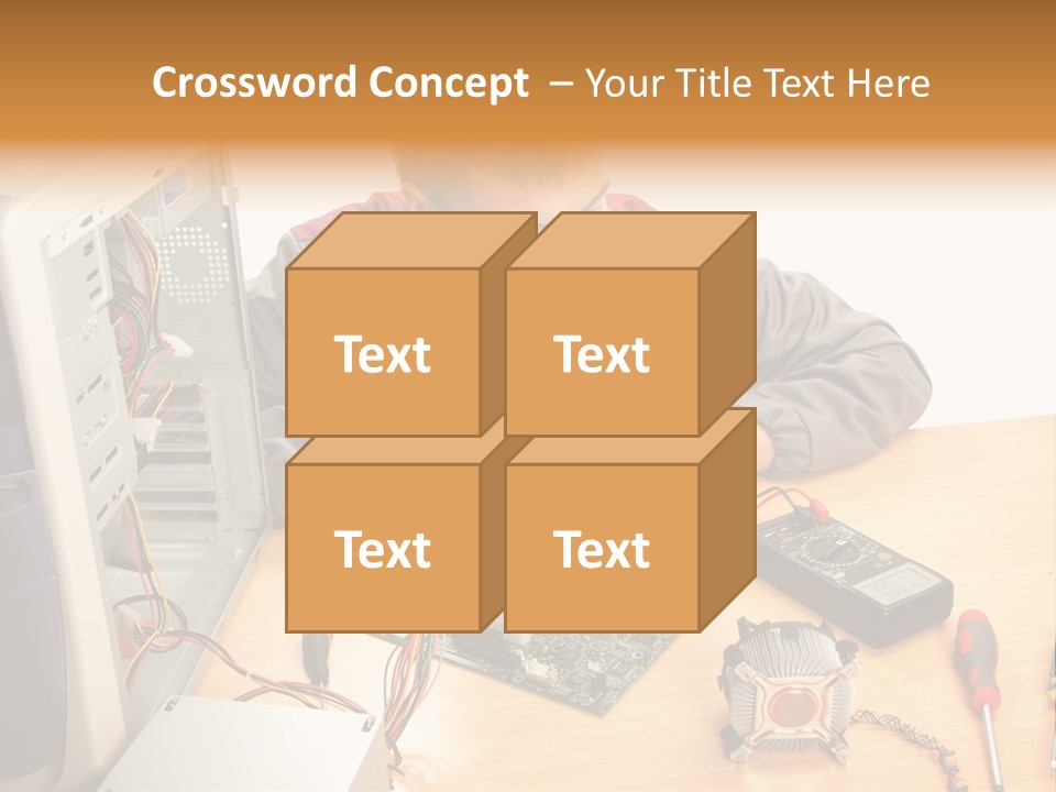 Greeting Elk Reindeer PowerPoint Template