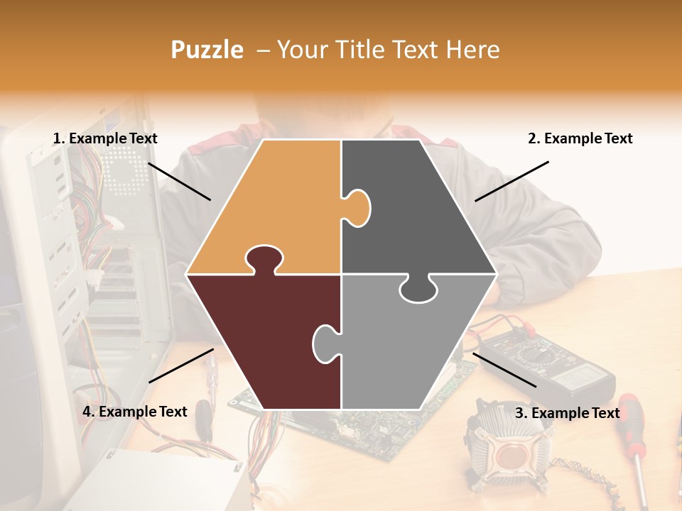 Greeting Elk Reindeer PowerPoint Template