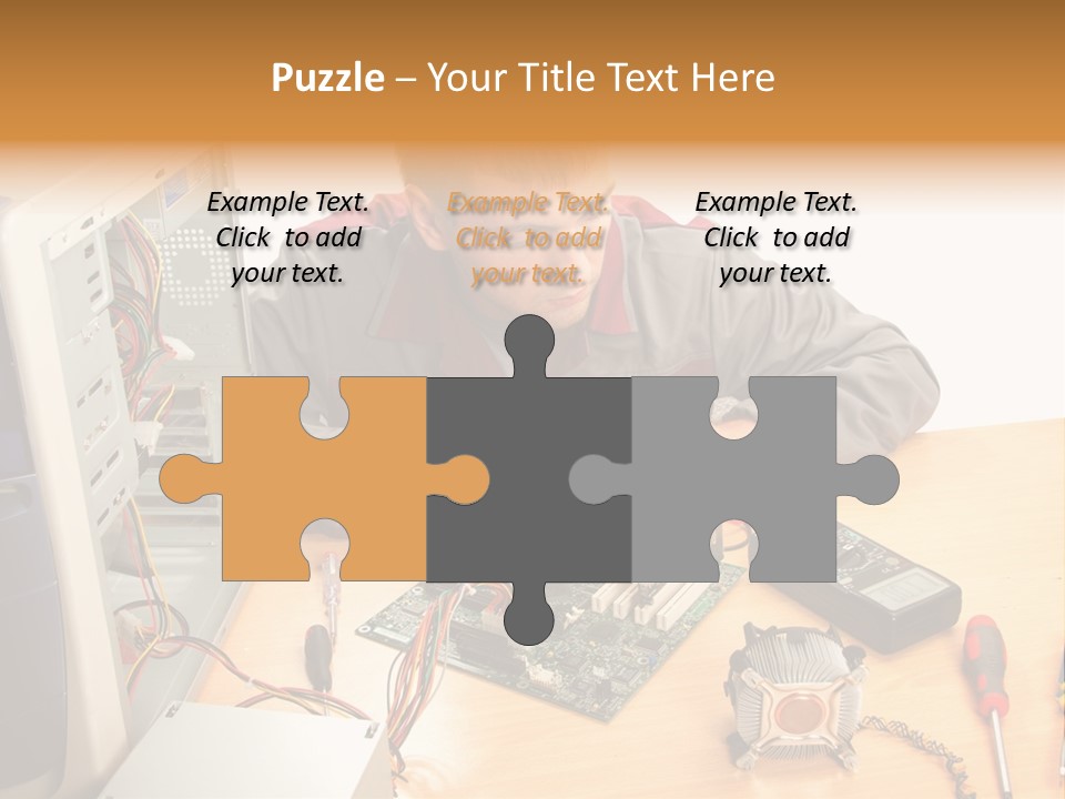 Greeting Elk Reindeer PowerPoint Template