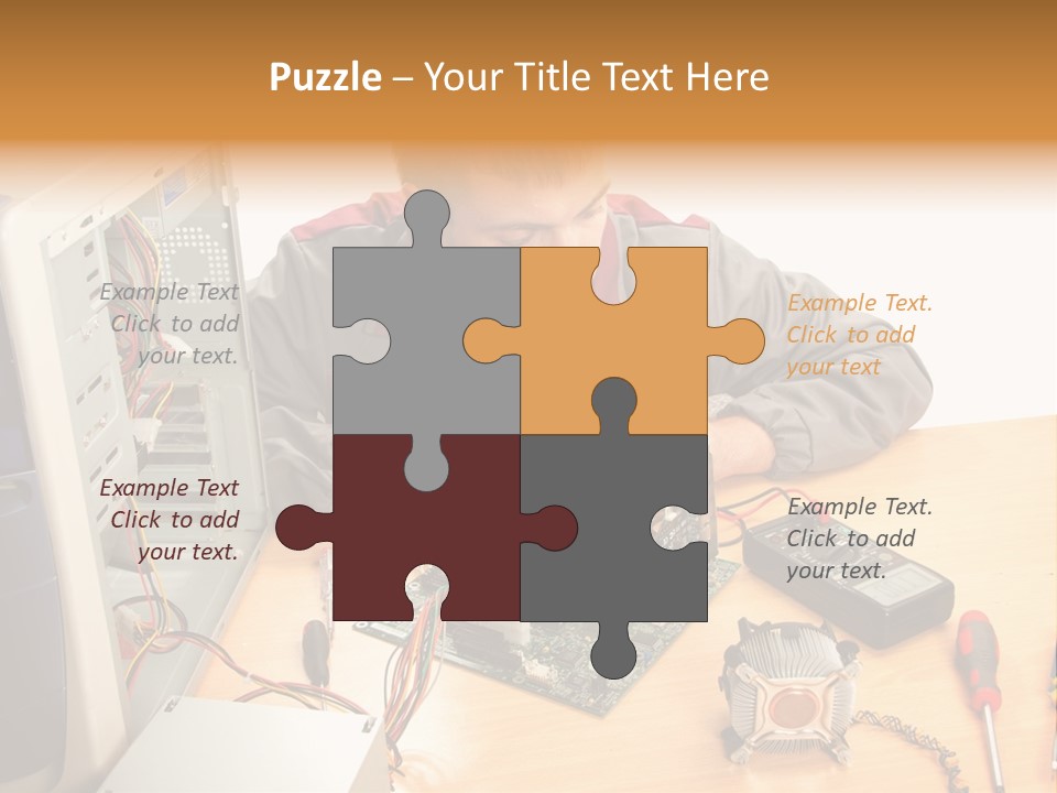 Greeting Elk Reindeer PowerPoint Template