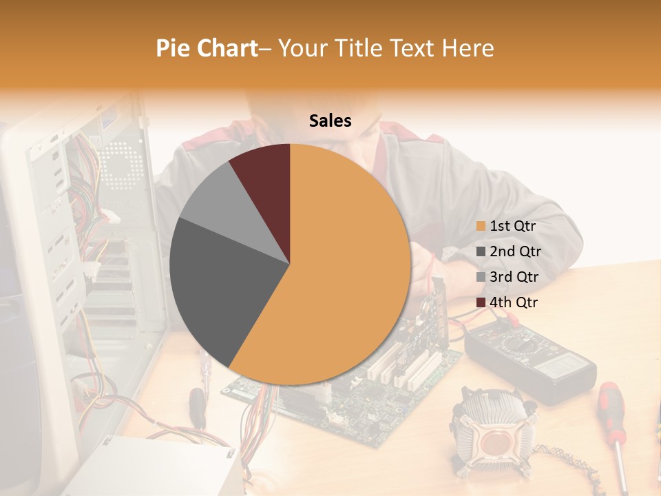 Greeting Elk Reindeer PowerPoint Template