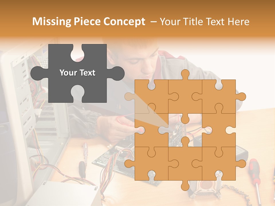 Greeting Elk Reindeer PowerPoint Template