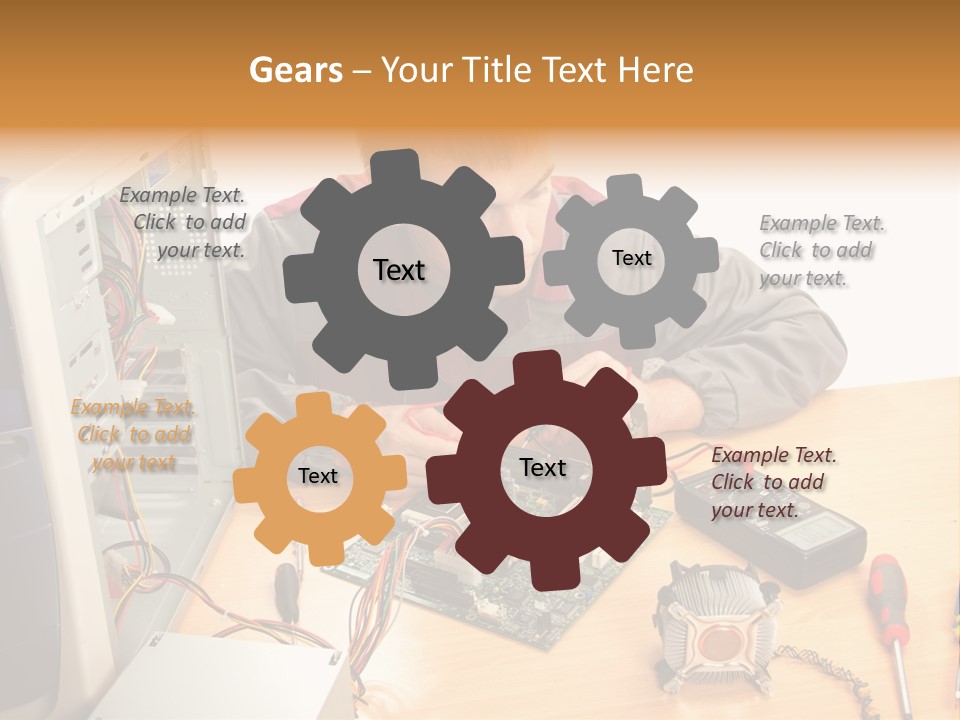 Greeting Elk Reindeer PowerPoint Template