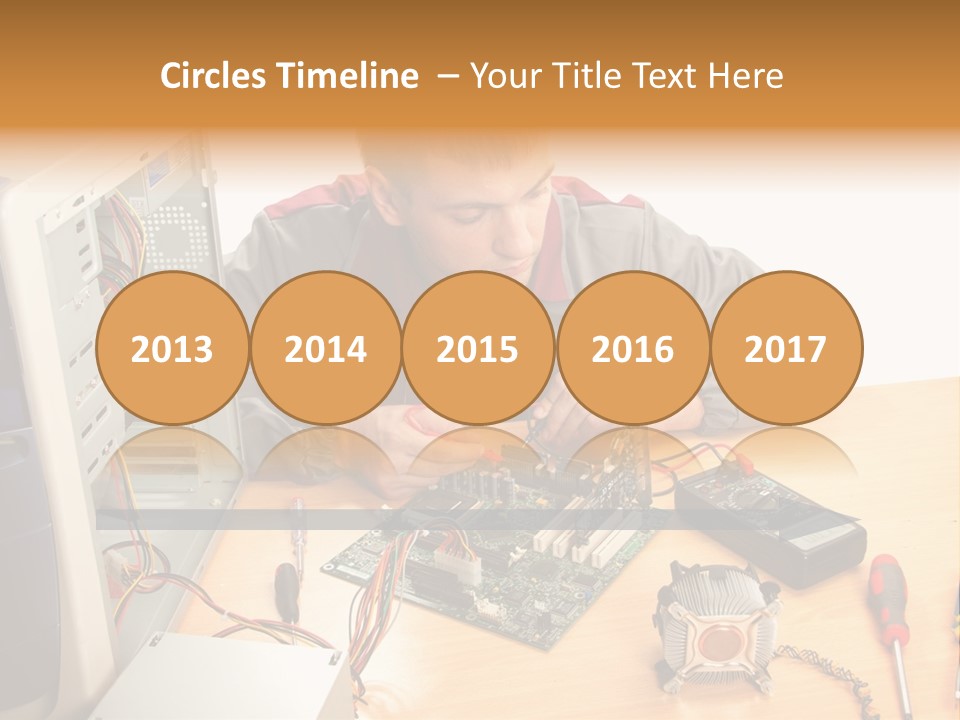 Greeting Elk Reindeer PowerPoint Template