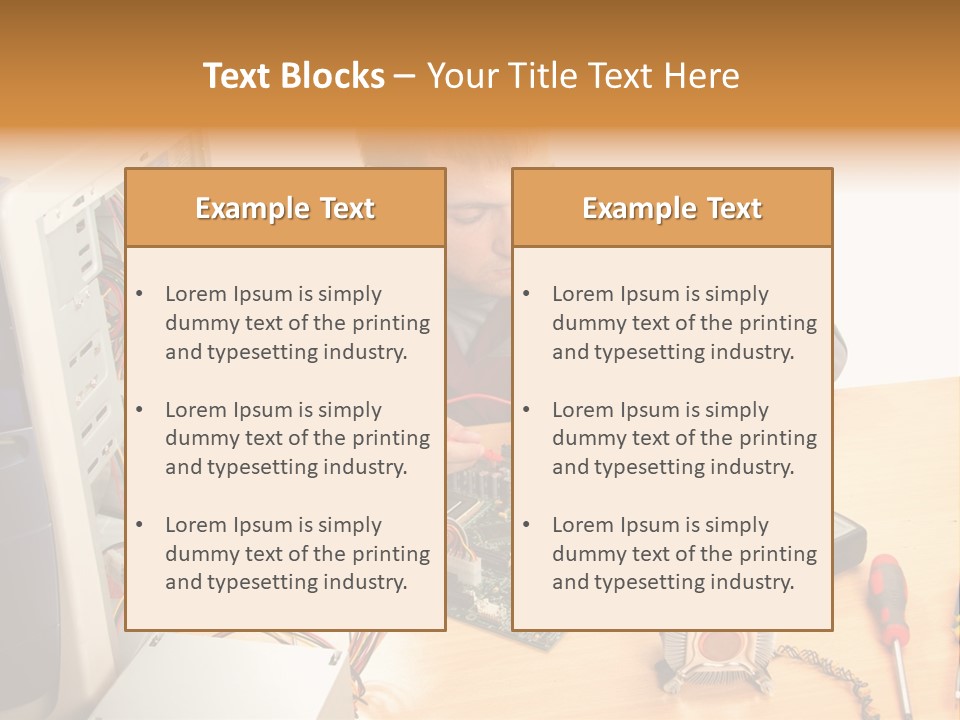 Greeting Elk Reindeer PowerPoint Template