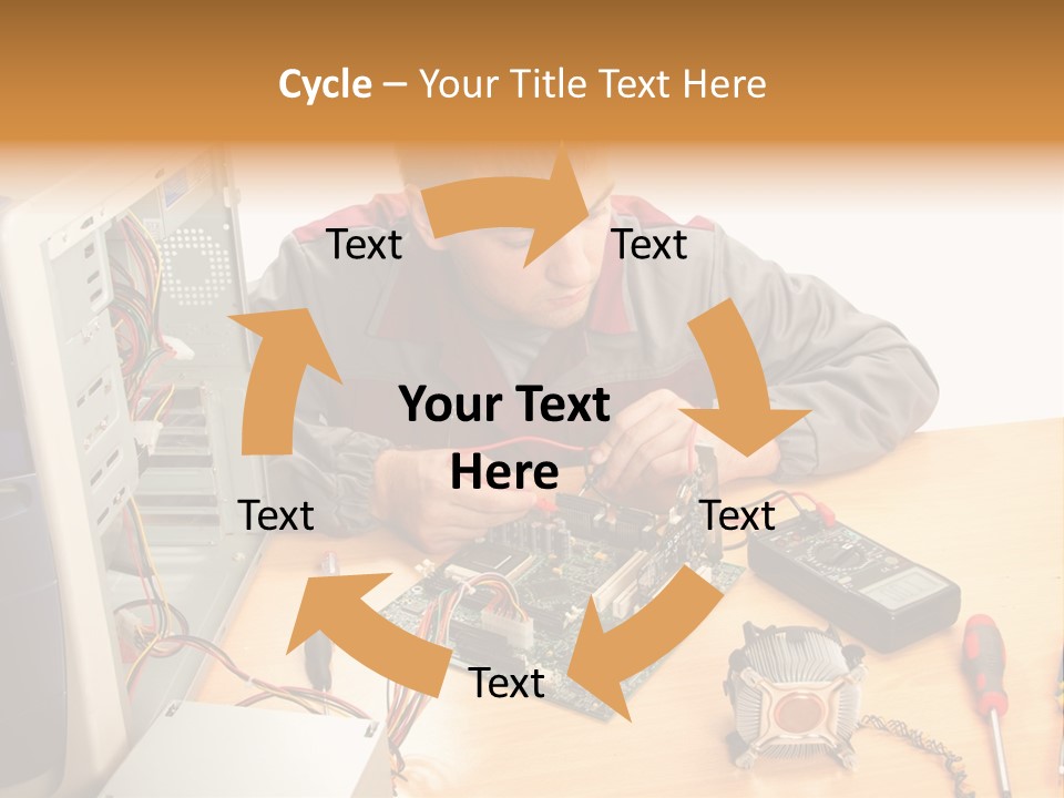 Greeting Elk Reindeer PowerPoint Template