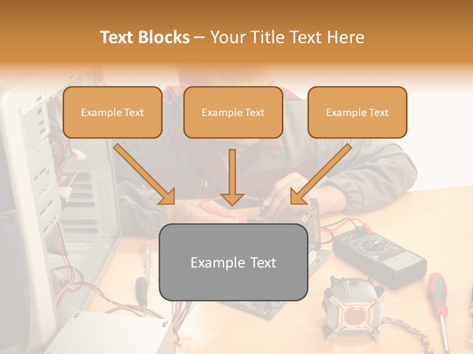 Greeting Elk Reindeer PowerPoint Template