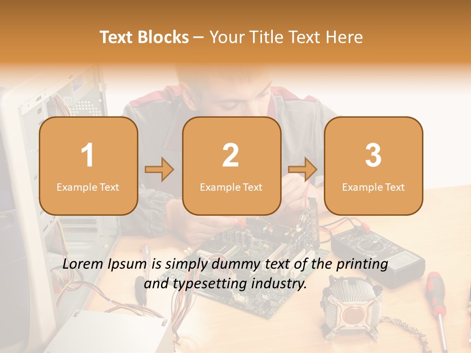 Greeting Elk Reindeer PowerPoint Template