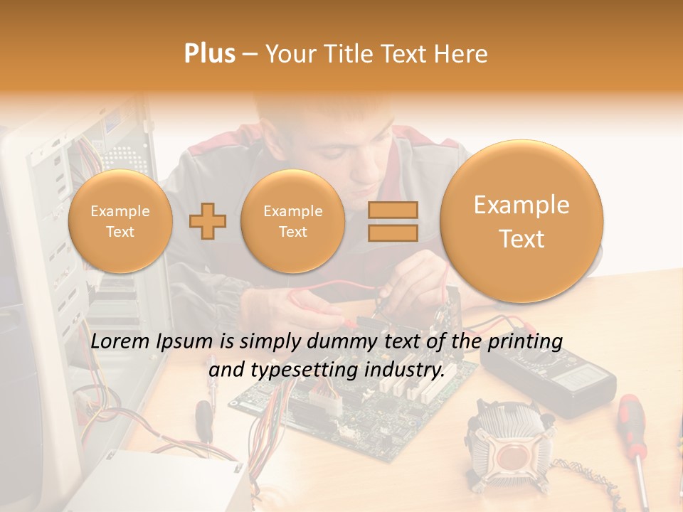 Greeting Elk Reindeer PowerPoint Template