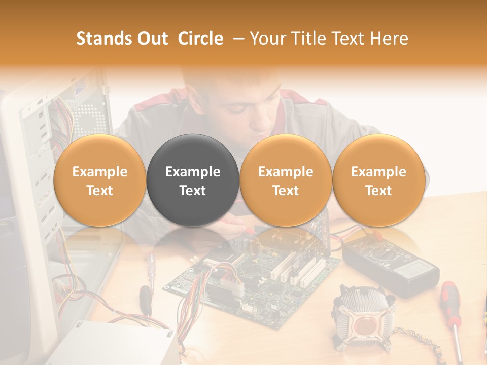 Greeting Elk Reindeer PowerPoint Template