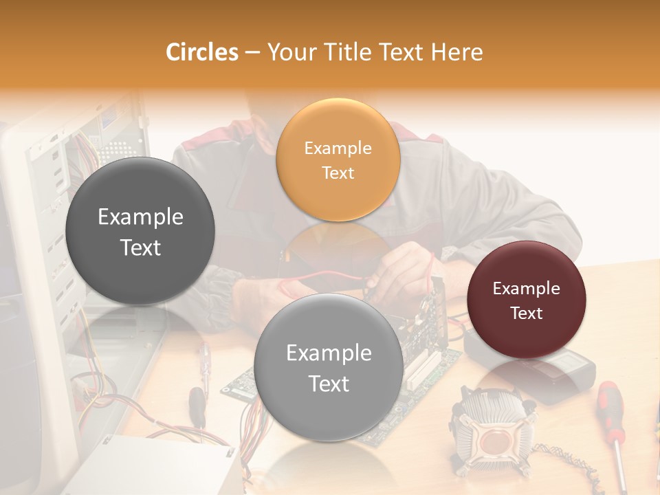 Greeting Elk Reindeer PowerPoint Template