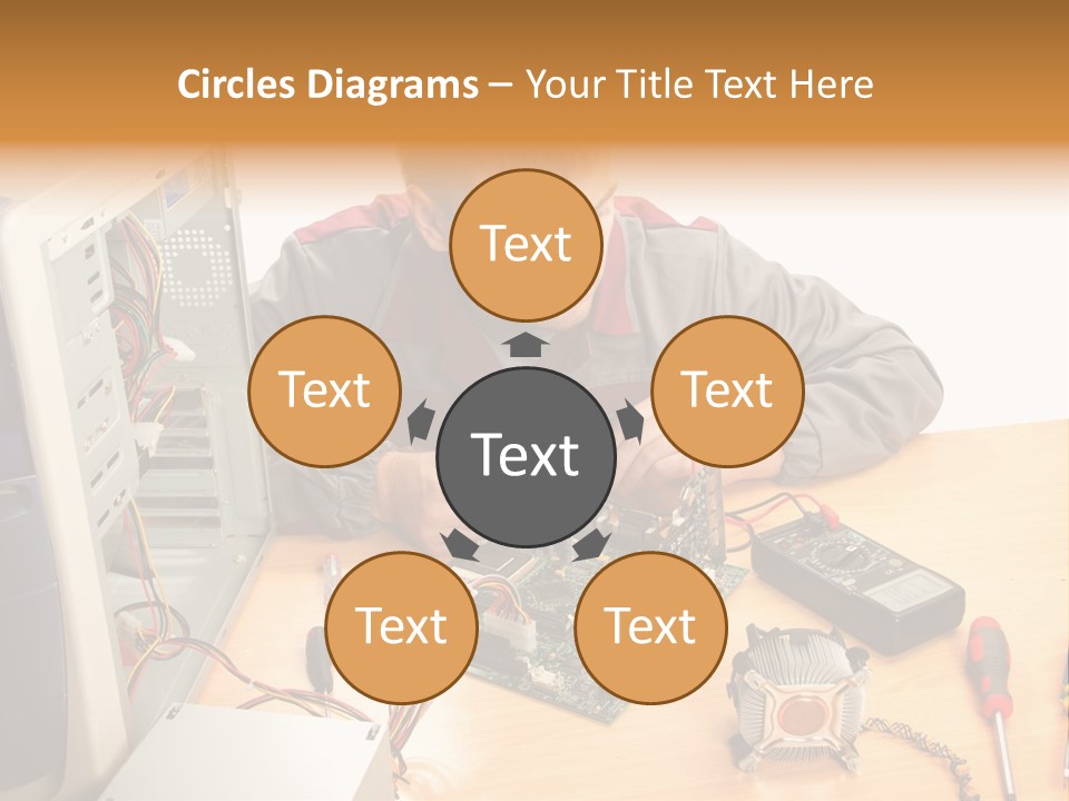 Greeting Elk Reindeer PowerPoint Template