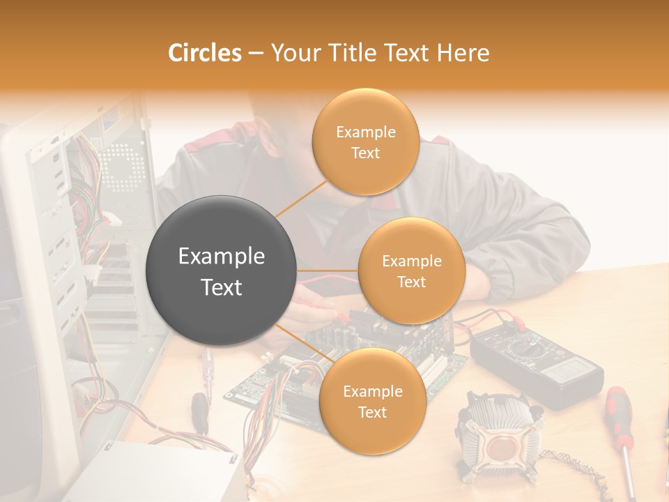 Greeting Elk Reindeer PowerPoint Template