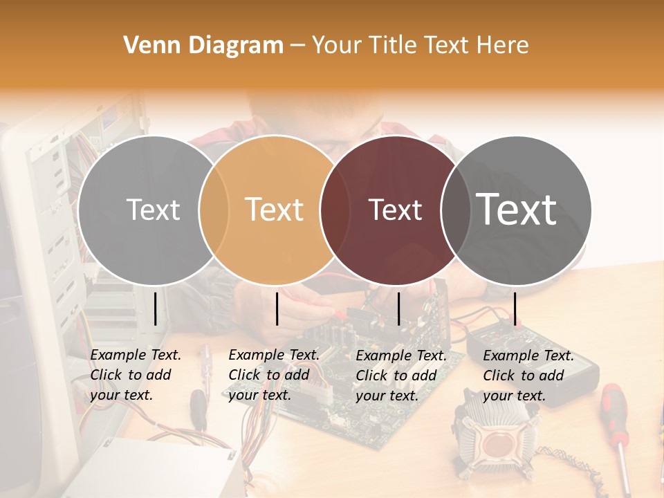 Greeting Elk Reindeer PowerPoint Template