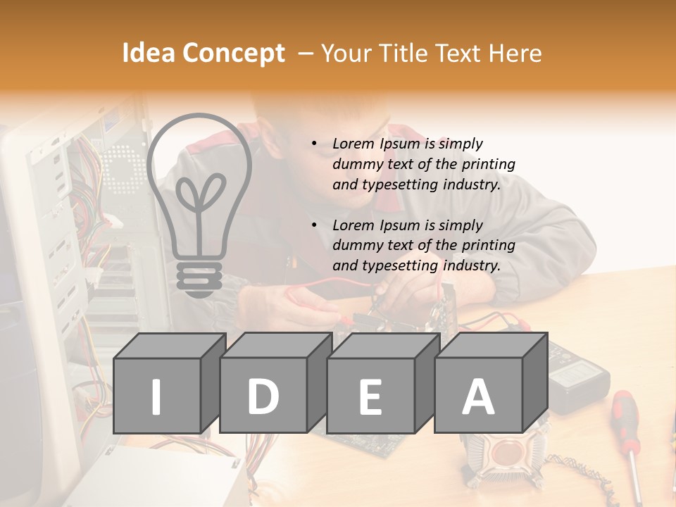 Greeting Elk Reindeer PowerPoint Template