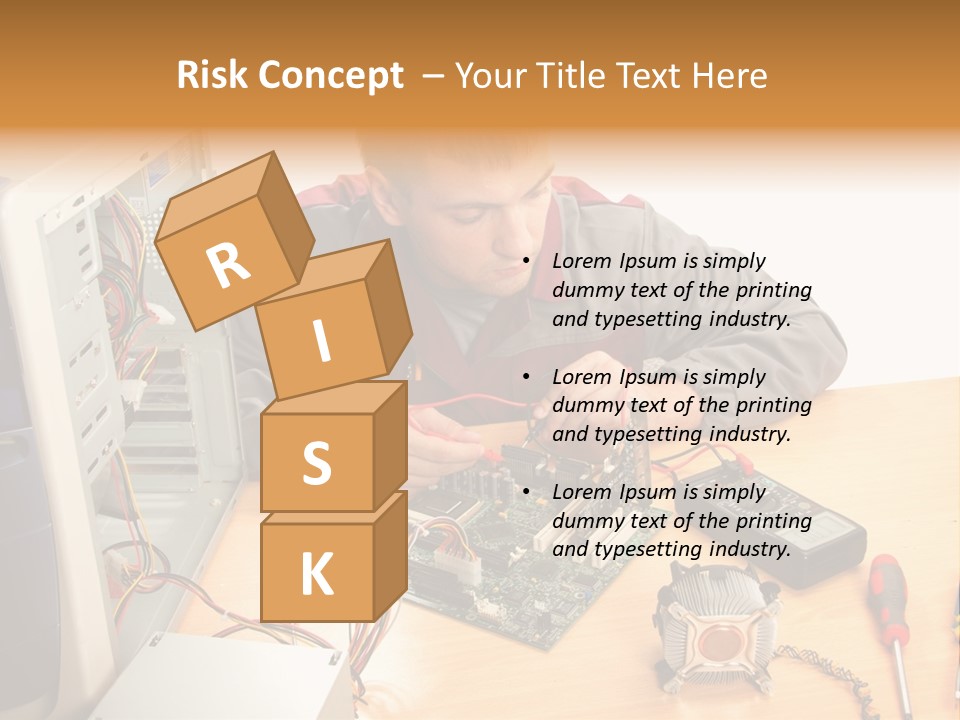 Greeting Elk Reindeer PowerPoint Template