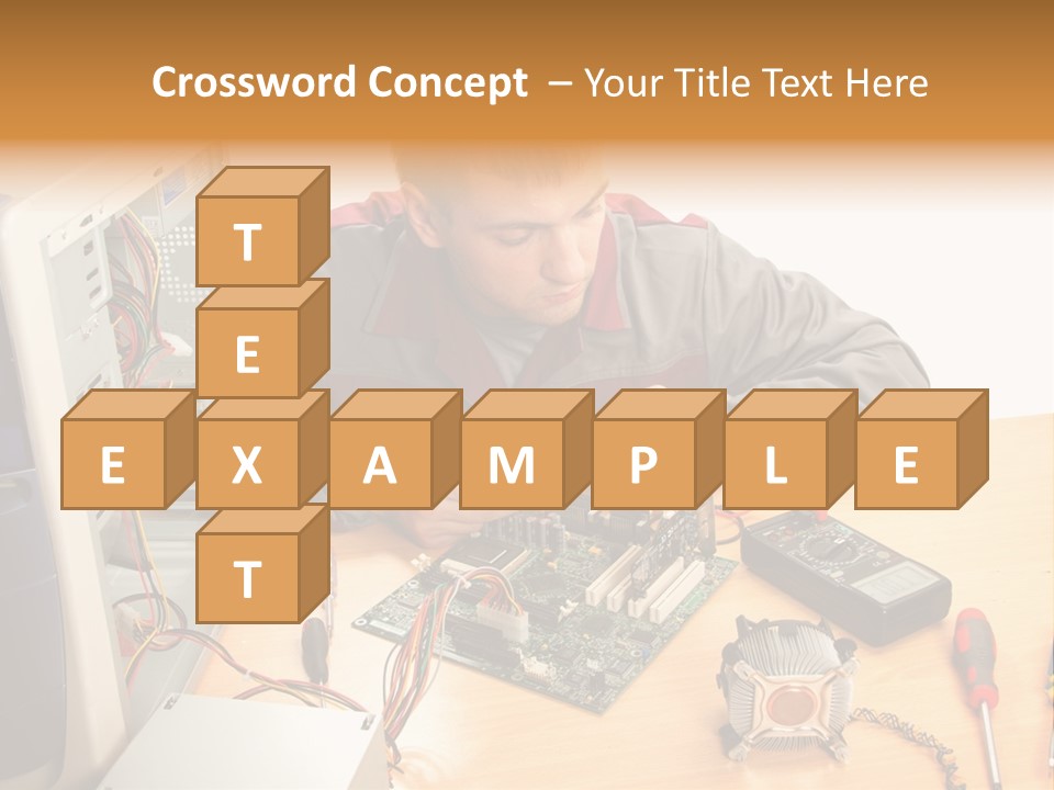 Greeting Elk Reindeer PowerPoint Template