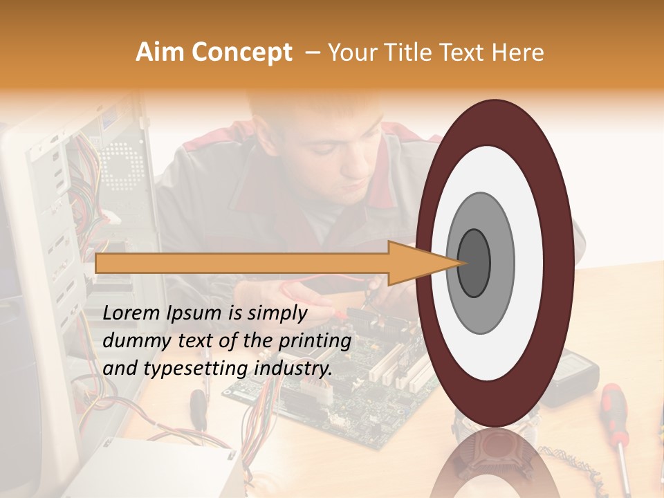 Greeting Elk Reindeer PowerPoint Template