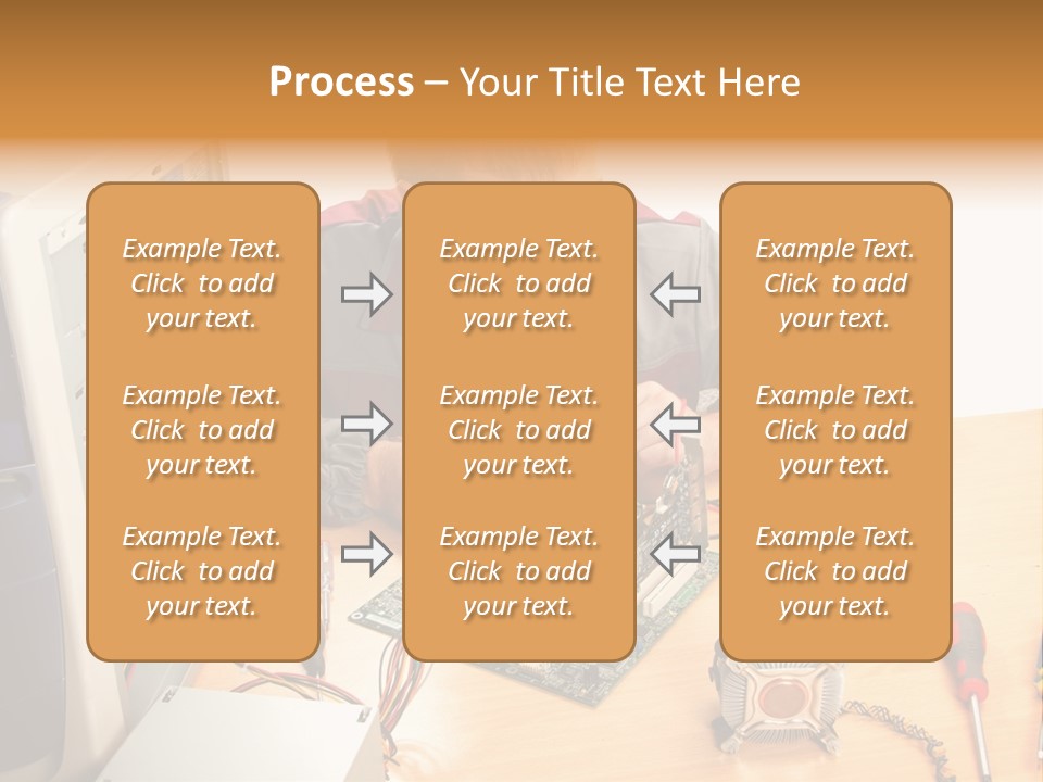 Greeting Elk Reindeer PowerPoint Template