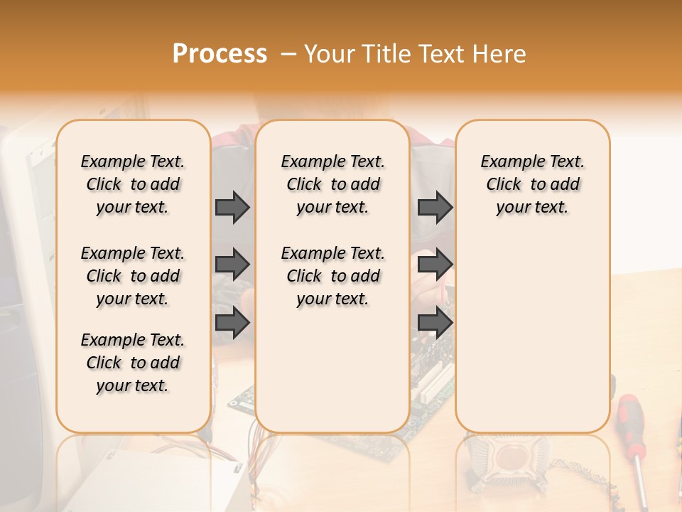 Greeting Elk Reindeer PowerPoint Template