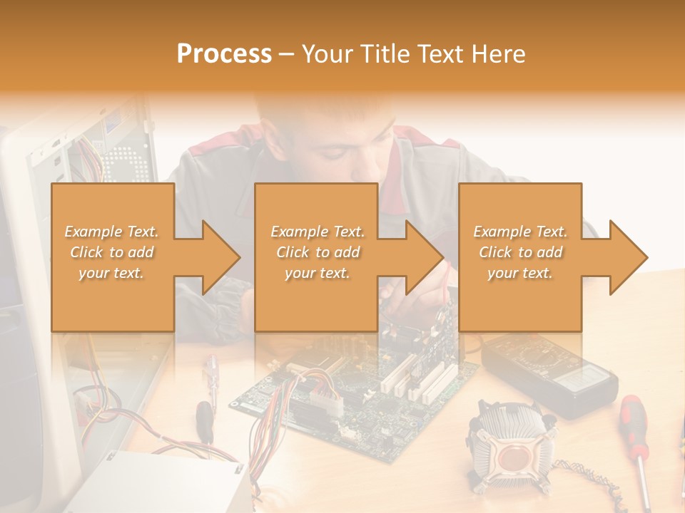 Greeting Elk Reindeer PowerPoint Template