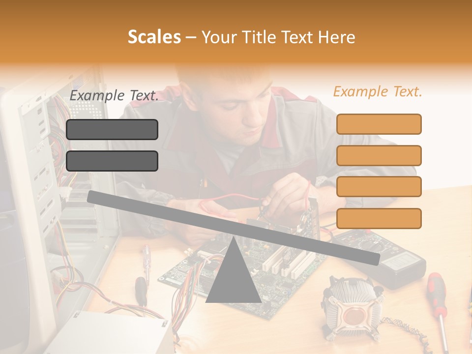 Greeting Elk Reindeer PowerPoint Template
