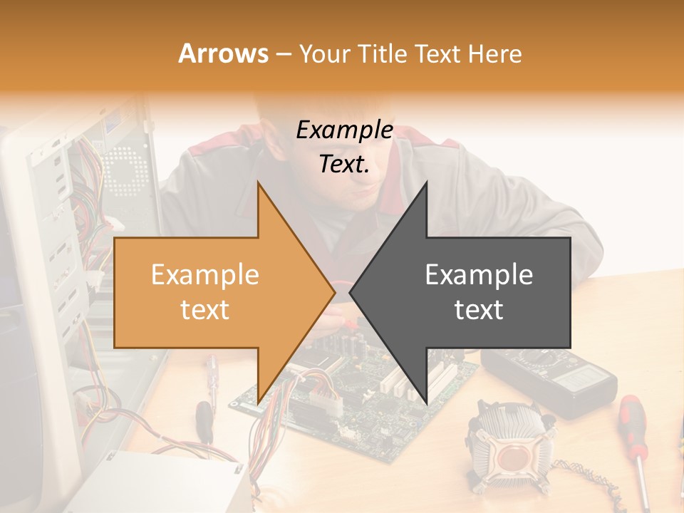 Greeting Elk Reindeer PowerPoint Template