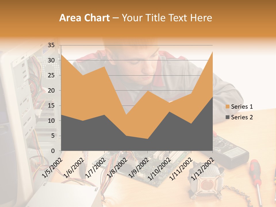 Greeting Elk Reindeer PowerPoint Template