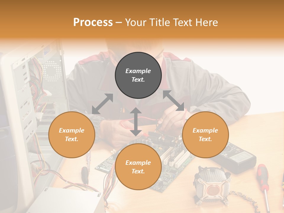 Greeting Elk Reindeer PowerPoint Template