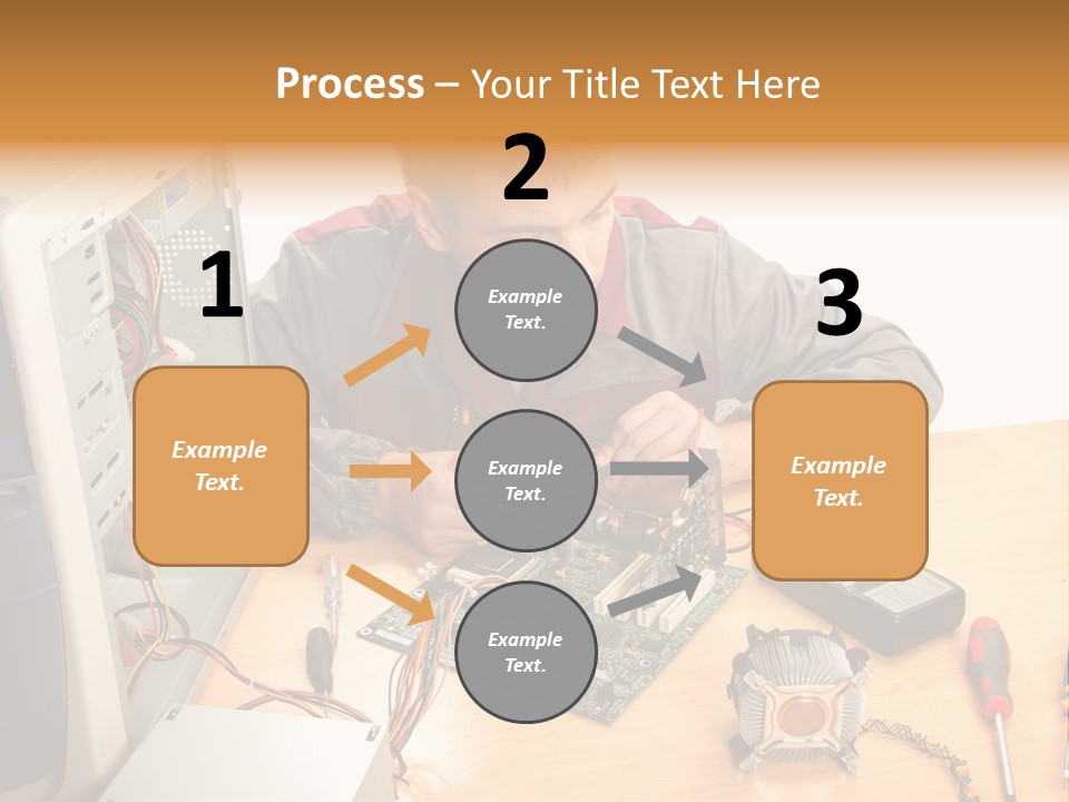 Greeting Elk Reindeer PowerPoint Template