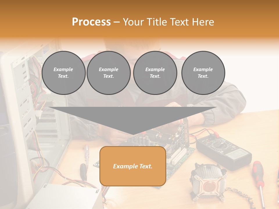 Greeting Elk Reindeer PowerPoint Template