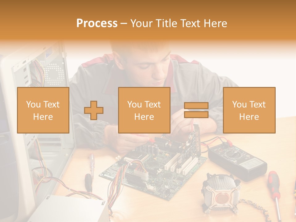 Greeting Elk Reindeer PowerPoint Template