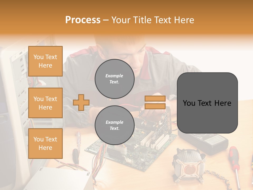 Greeting Elk Reindeer PowerPoint Template
