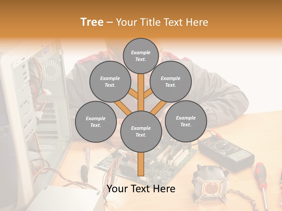 Greeting Elk Reindeer PowerPoint Template