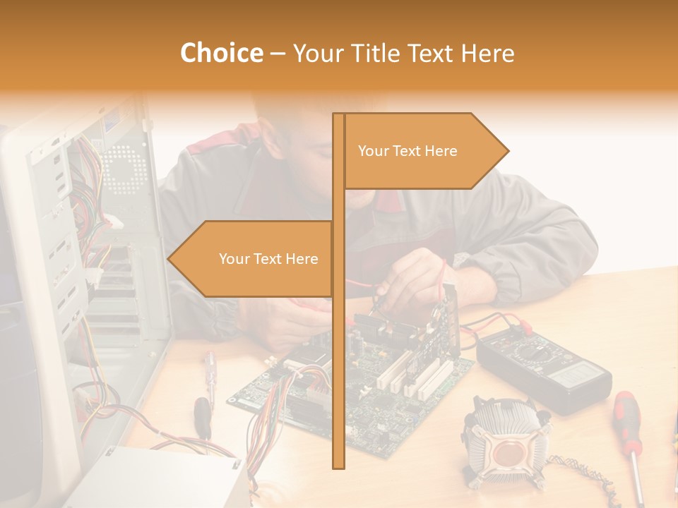 Greeting Elk Reindeer PowerPoint Template