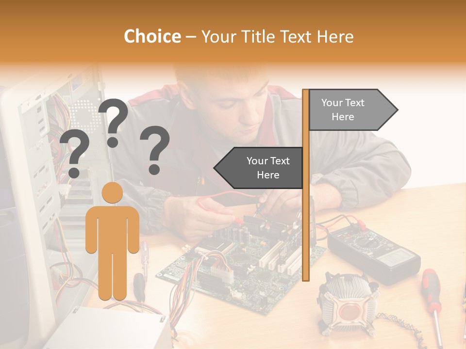 Greeting Elk Reindeer PowerPoint Template