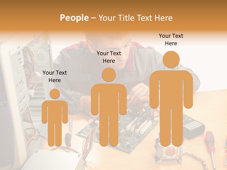 Greeting Elk Reindeer PowerPoint Template