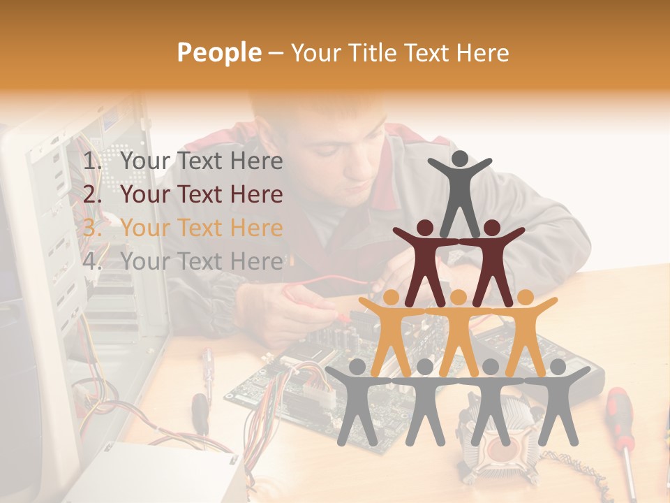 Greeting Elk Reindeer PowerPoint Template