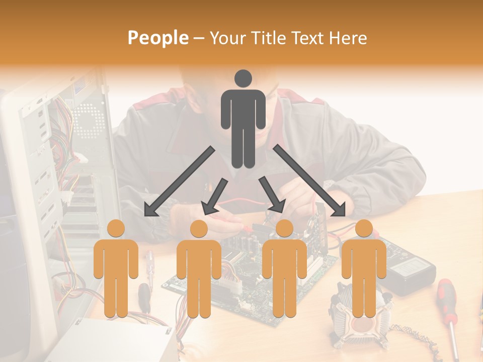 Greeting Elk Reindeer PowerPoint Template