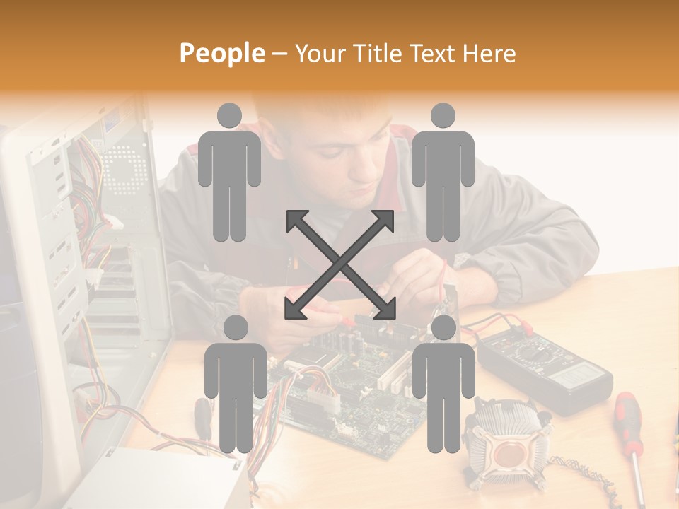 Greeting Elk Reindeer PowerPoint Template