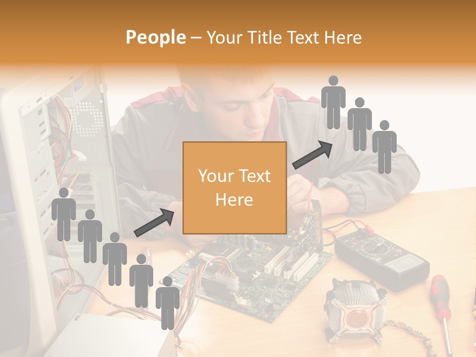 Greeting Elk Reindeer PowerPoint Template