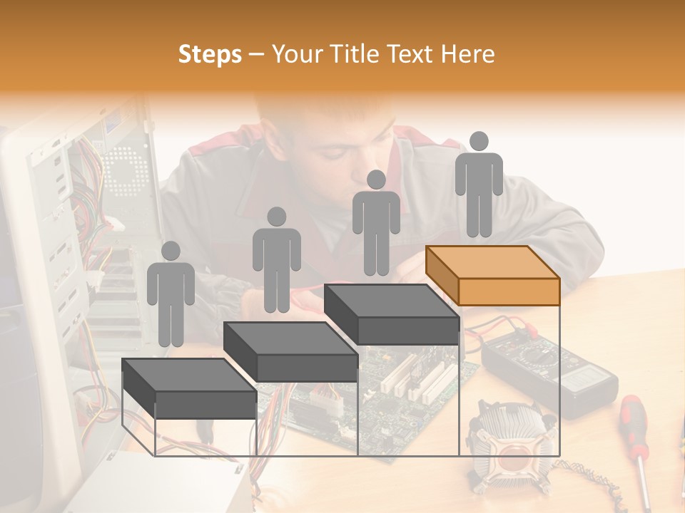 Greeting Elk Reindeer PowerPoint Template