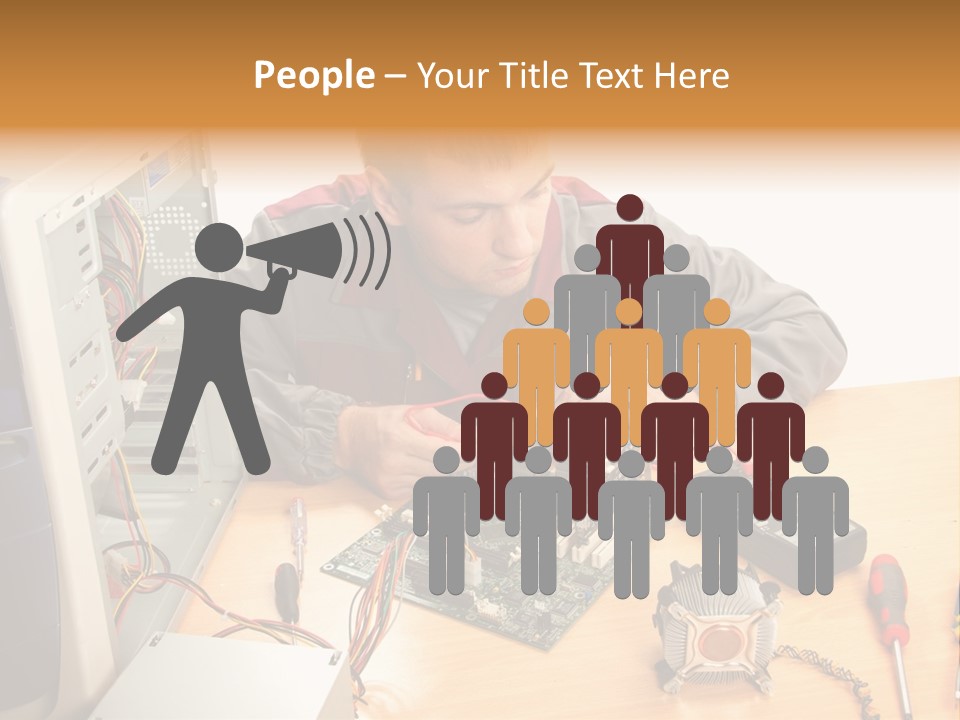 Greeting Elk Reindeer PowerPoint Template